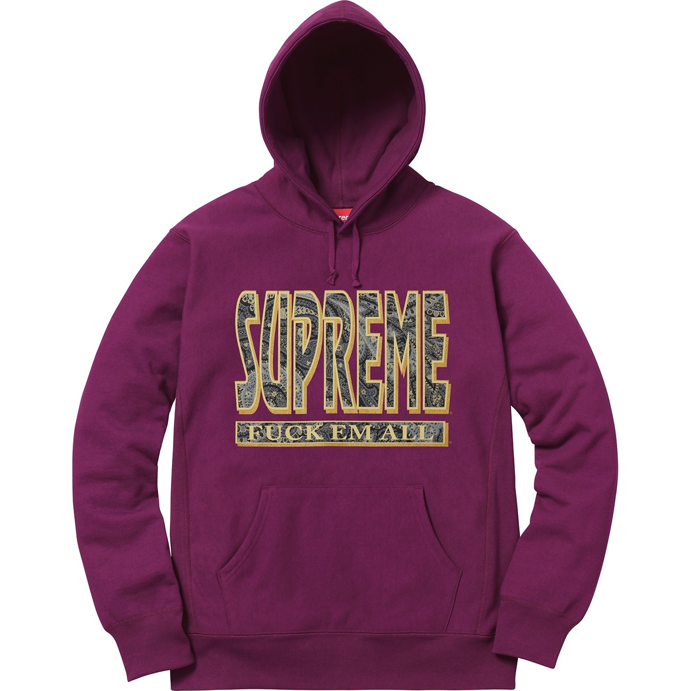 Paisley Fuck Em All Hooded Sweatshirt view 4